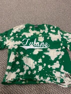 Tulane Green Bleached Tee